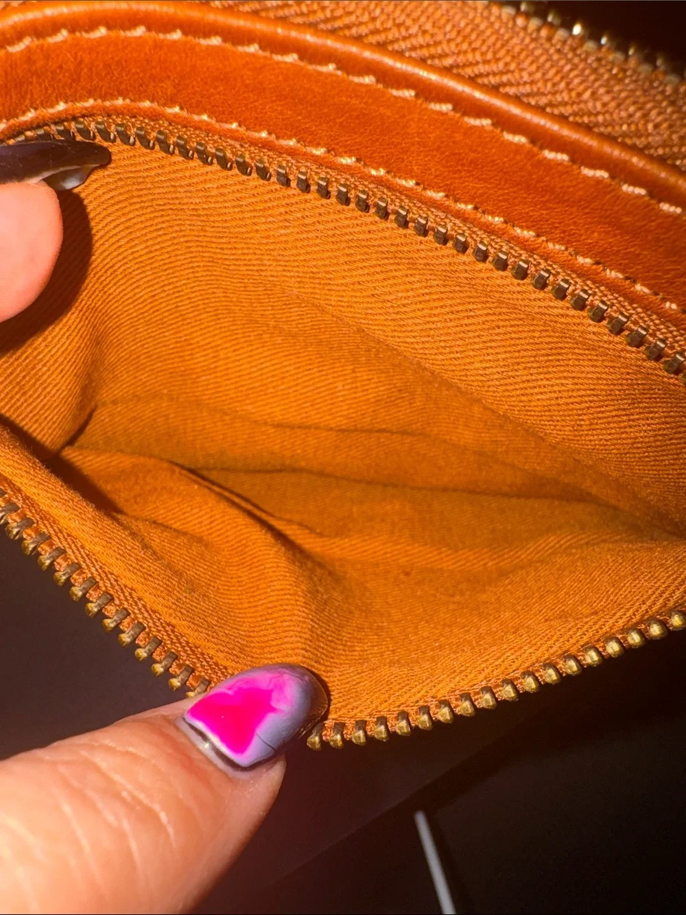 Brown Leather Wallet with Snap Closure
